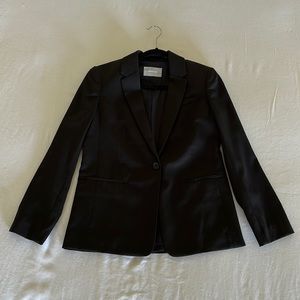 Everlane Black Blazer Size 4 Polyester Never Worn.